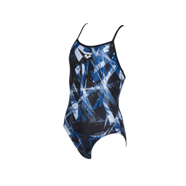 Arena Girls Night Lights Light Drop Back One Piece Swimsuit - Blue